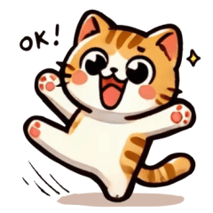 [LINEスタンプ] 元気な猫のサク君