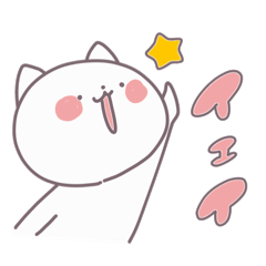 [LINEスタンプ] しろにゃんこB