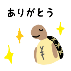 [LINEスタンプ] ホシガメ（リクガメ）のシンプル日常会話