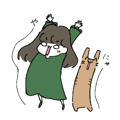 [LINEスタンプ] 名大生のミライちゃん