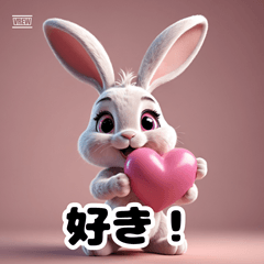 [LINEスタンプ] ウサギの癒しスタンプ