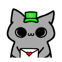 [LINEスタンプ] 灰色の猫とピィ太