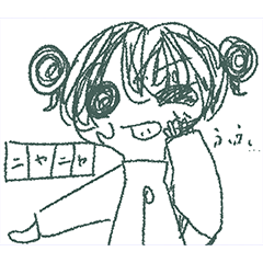 [LINEスタンプ] カラフル 女子