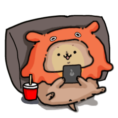 [LINEスタンプ] 茶色い犬のシュールで時々かわいいスタンプ