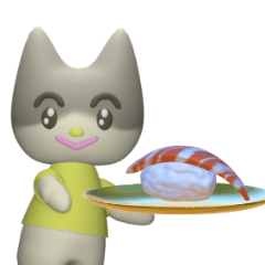 [LINEスタンプ] ポップねこ