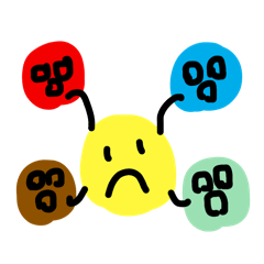 [LINEスタンプ] 戦闘用黄丸