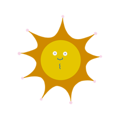 [LINEスタンプ] It's sunny today.