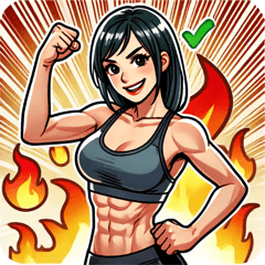 [LINEスタンプ] ジム女子スタンプ