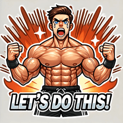 [LINEスタンプ] ジム男の熱血スタンプ