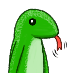 [LINEスタンプ] みどりのとかげくんスタンプ