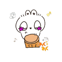 [LINEスタンプ] なちこうさぎ