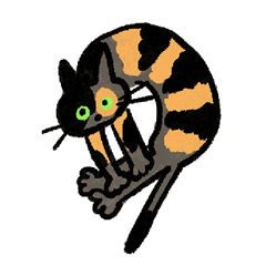 [LINEスタンプ] いろんな柄のねこちゃん