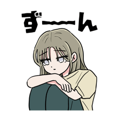 [LINEスタンプ] マッチングアプリで出会った女達スタンプ01