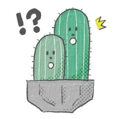 [LINEスタンプ] ゆるい手描きのサボテンスタンプ