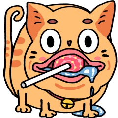 [LINEスタンプ] 醜い猫-1