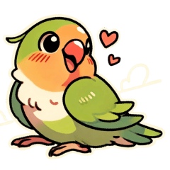 [LINEスタンプ] コザクラインコ チッピちゃん その1