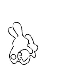 [LINEスタンプ] 兎霊幽兎(うさぎれいゆうと)—ナンバー6