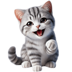 [LINEスタンプ] 【ずっと使える】毎日アメショ