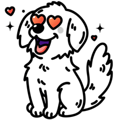 [LINEスタンプ] 毎日使える！癒やし犬スタンプ