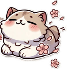 [LINEスタンプ] 春風猫スタンプ