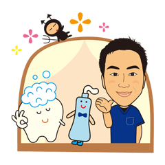 [LINEスタンプ] 全力投球歯科院長