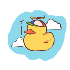 [LINEスタンプ] 「たぶんお風呂のアヒル」