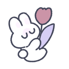 [LINEスタンプ] おねむりうさぎ