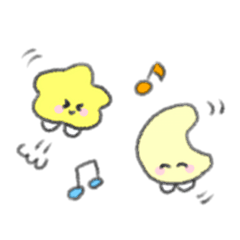 [LINEスタンプ] 三日月と一番星のやさしいスタンプ