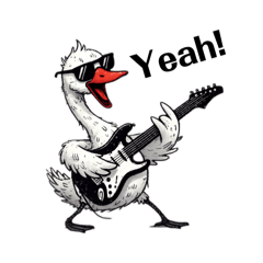 [LINEスタンプ] Rock Swan ！