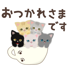 [LINEスタンプ] ふわふわ子猫ちゃんたちの日常会話スタンプ