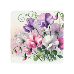 [LINEスタンプ] water-color flowers