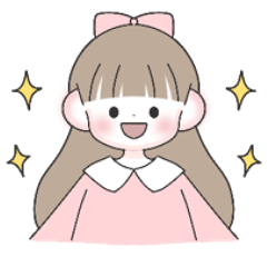 [LINEスタンプ] ゆるかわなハーフアップの女の子