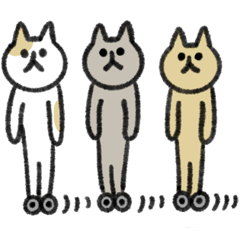 [LINEスタンプ] シュッとしたネコ ♡猫の日2025♡