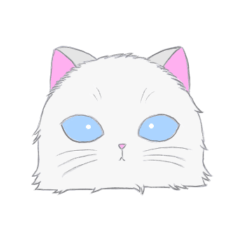[LINEスタンプ] 青い瞳のねこちゃん