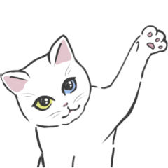 [LINEスタンプ] にゃんこ添え