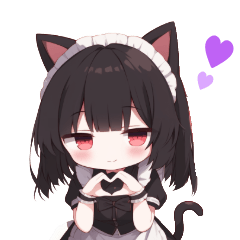 [LINEスタンプ] 猫耳メイドは気まぐれです