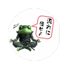 [LINEスタンプ] カエル忍者の毎日