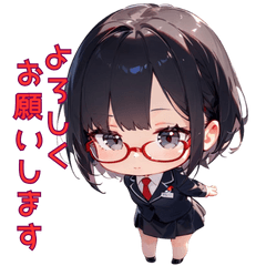 [LINEスタンプ] 秘書の本音、聞きたいですか？