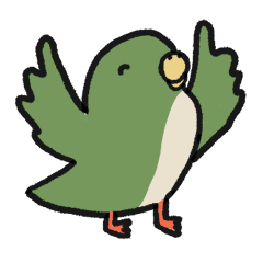 [LINEスタンプ] はっぴーインコ