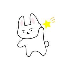 [LINEスタンプ] まゆげのうささん（文字なし）