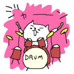 [LINEスタンプ] 音楽ねこねーこ