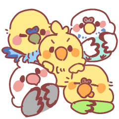 [LINEスタンプ] インコくんの日常