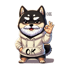 [LINEスタンプ] 黒柴おじごん2