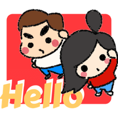 [LINEスタンプ] 挨拶と絵とスタンプ