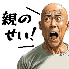 [LINEスタンプ] ポジティブはげ。(言い訳・ごまかし・謝罪)