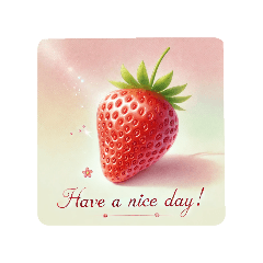 [LINEスタンプ] strawberry -time