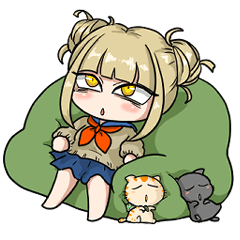 [LINEスタンプ] 僕のヒーローアカデミアと風呂敷猫さん