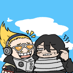 [LINEスタンプ] マイクと相澤、ときどき白雲