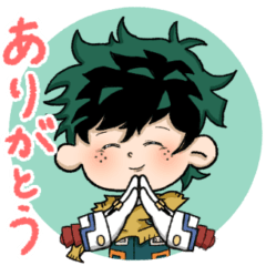 [LINEスタンプ] ヒロアカ大集合だじょー！！！！