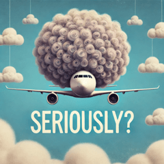 [LINEスタンプ] アフロ飛行機のスタンプ@SFW